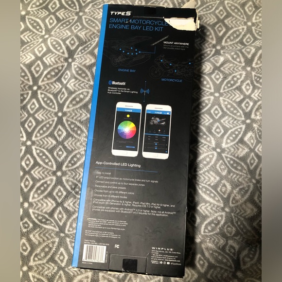 TYPE S SMART MOTORCYCLE/CAR ENGINE LED BAY LIGHTS KIT - Picture 3 of 4